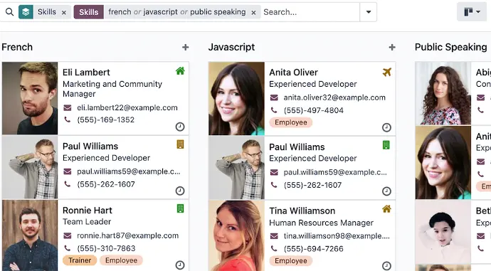 employee management in odoo