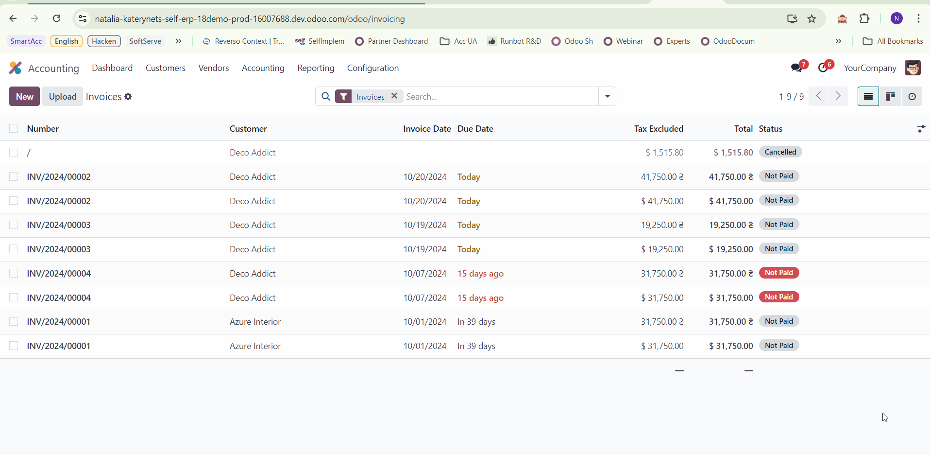 how to select the required order list from the product catalog in odoo