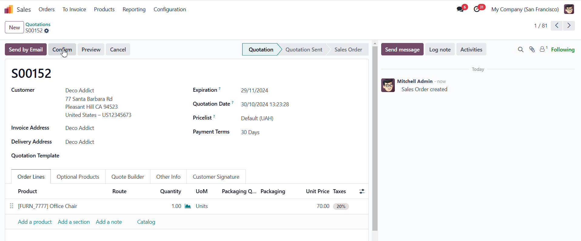 wave-picking method of inventory mamagment in odoo 18