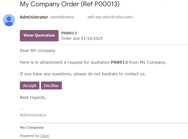 supplier Email